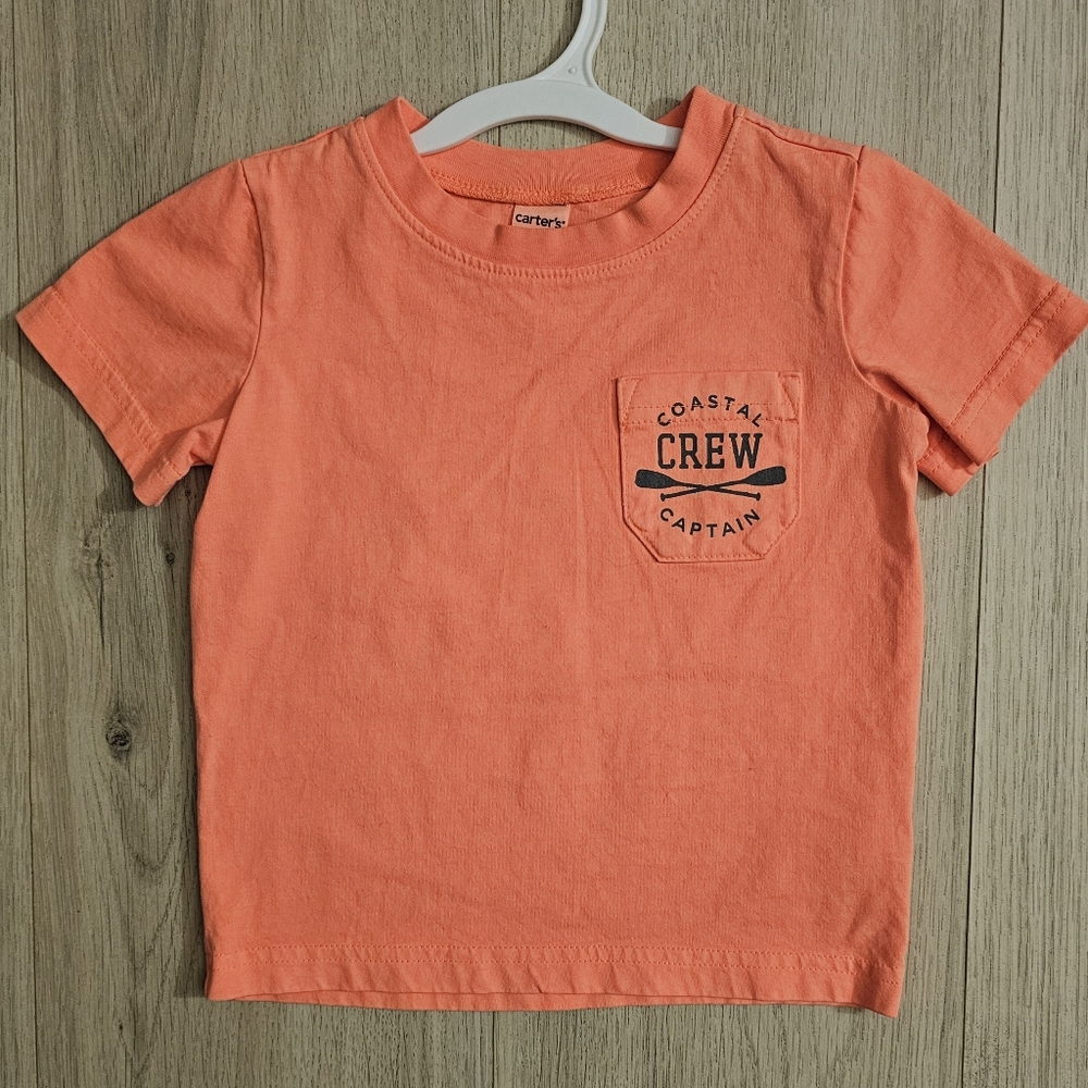 Carter's Toddler Coral Coastal Crew Captain Tee